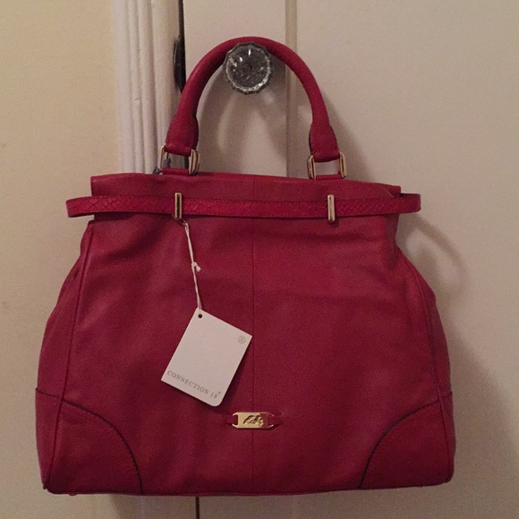 Ri2k Walcot tote in oxblood red - Picture 3 of 4